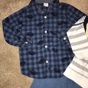 Football button down shirt